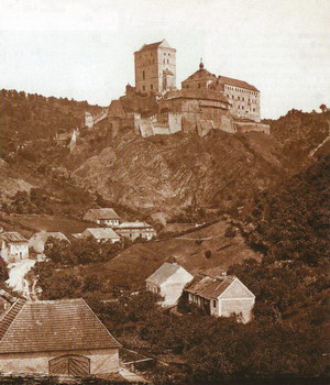 Замок Карлштейн до реставрации в 19 веке