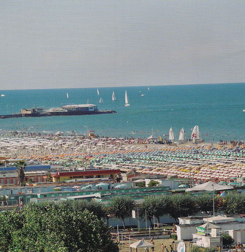 Пляжи Адриатического побережья в районе курорта Римини