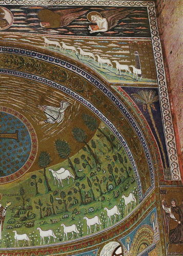 Мозаики апсиды базилики Сант-Аполлинаре-ин-Классе, сцена Преображения