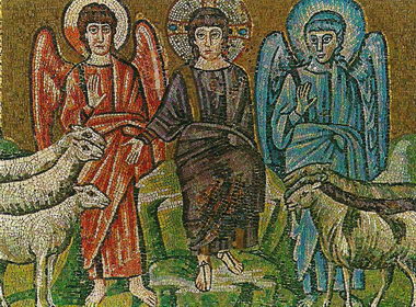 Мозаика «Христос-Судия разделяет спасенных и осужденных» в Сант-Аполлинаре-Нуово