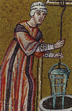 Фрагмент мозаики «Самаритянка у колодца»