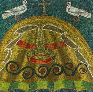 Фрагмент мозаичного убранства базилики Сант-Аполлинаре-Нуово