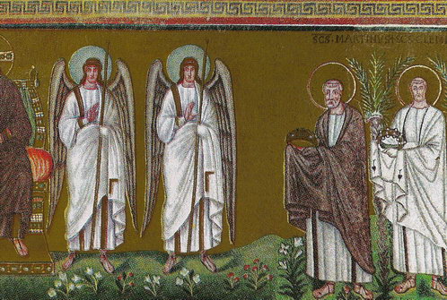 Мозаичная композиция «Шествие мучеников к Спасителю» в Сант-Аполлинаре-Нуово