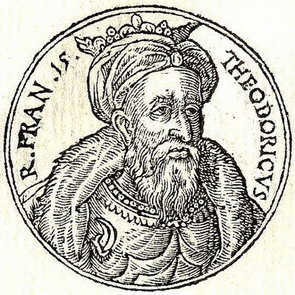 Король Теодорих, старая гравюра