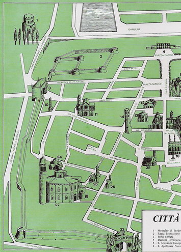 Туристическая карта Равенны