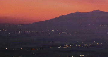 Панорама горы Титано, независимой республики Сан-Марино