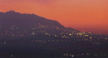 Панорама горы Титано, независимой республики Сан-Марино