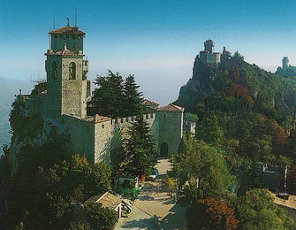 Три крепости-башни Сан-Марино - Гуаита, Честа и Монтале