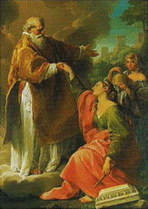 «Святой Марино восстанавливает Республику после оккупации 1740 года», Помпео Батони