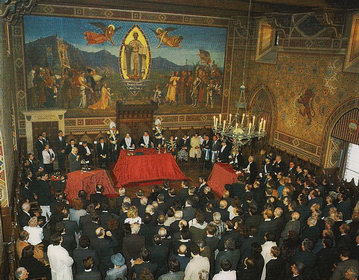 Церемония посвящения в должность капитанов-регентов Республики Сан-Марино