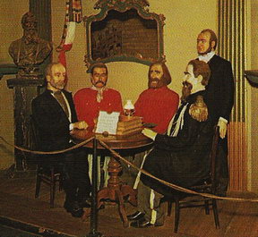Сцена встречи Гарибальди с итальянским королем Витторио-Эмануэле II