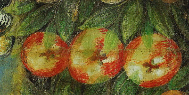 Якопо Тинторетто скрытый фрагмент росписи «Три яблока»