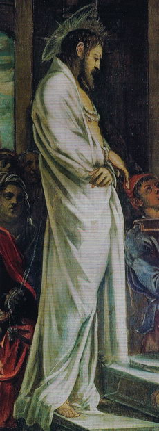 Фигура Христа, фрагмент полотна Якопо Тинторетто «Христос перед Пилатом»