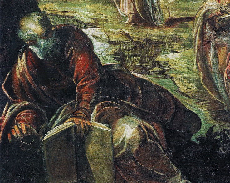 Фигура апостола, фрагмент полотна Якопо Тинторетто «Вознесение»