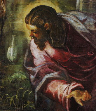 Иисус Христос, фрагмент полотна Якопо Тинторетто «Овечья купель»