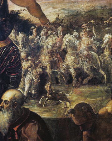 Свита волхвов, фрагмент полотна Якопо Тинторетто «Поклонение волхвов»