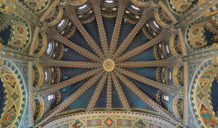Купол алтарной части собора Святого Антония Падуанского в городе Падуя
