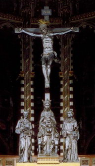 «Распятие» Донателло и статуи Богоматерь с Младенцем и Святыми работы Камилло Бойто