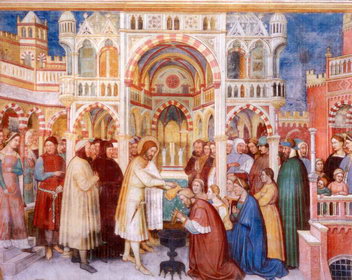 Фреска «Привод Святой Лючии к месту греха» в оратории Сан-Джорджио