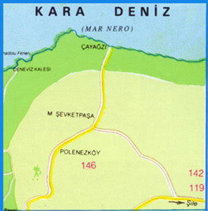 Карта Стамбула - Северные окраины Стамбула, Исламбей
