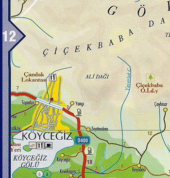 Карта провинции Денизли