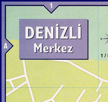 Карта Денизли - 