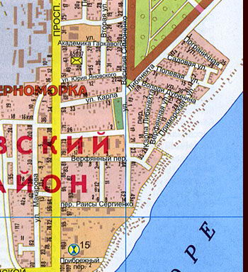 Карта районы Одессы