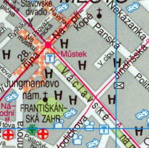 Карта Праги - 