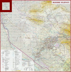 Карта Бухарской области Карта Бухарской области