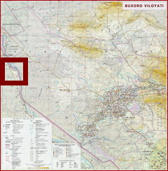Карта Бухарской области Карта Бухарской области