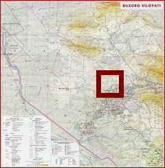 Карта Бухарской области Карта Бухарской области