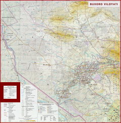 Карта Бухарской области