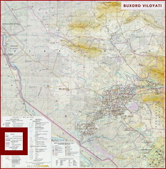 Карта Бухарской области Карта Бухарской области