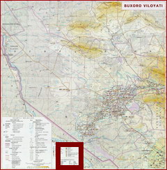Карта Бухарской области Карта Бухарской области