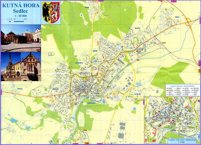 Карта города Кутна Гора