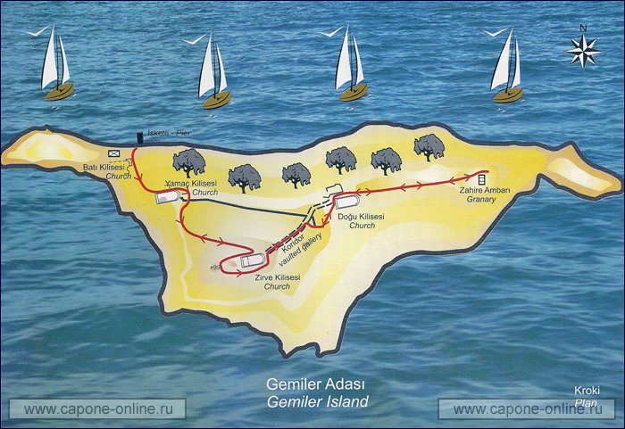 Карта остров Гемилер