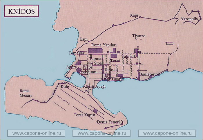 План античного города Книд
