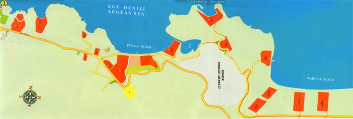 Карта города Кушадасы