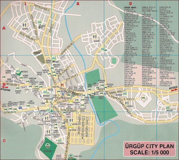 Карта города Юргюп