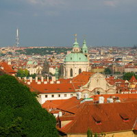 Вид на Мала Страну с Пражского Града