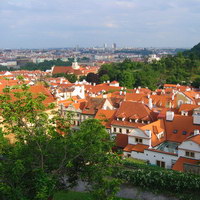Вид на Мала Страну (Малую Сторону) с Пражского Града