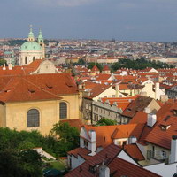 Вид на Мала Страну (Малую Сторону) с Пражского Града