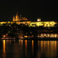 Ночная панорама Пражского Града