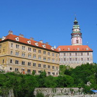 Вид на замок - Градек, Замковая башня и Монетный двор