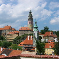 Вид на замок Чешский Крумлов