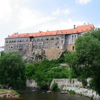 Вид на замок Чешский Крумлов
