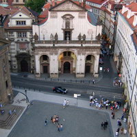Кржижовницая площадь - вид со смотровой площадки Староместской башни