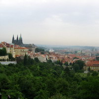 Вид на Прагу со смотровой площадки «Панорама»