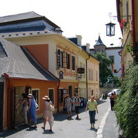Улица Барборска и вид на Градек