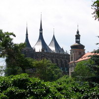 Вид на собор св. Варвары и Иезуитский колледж